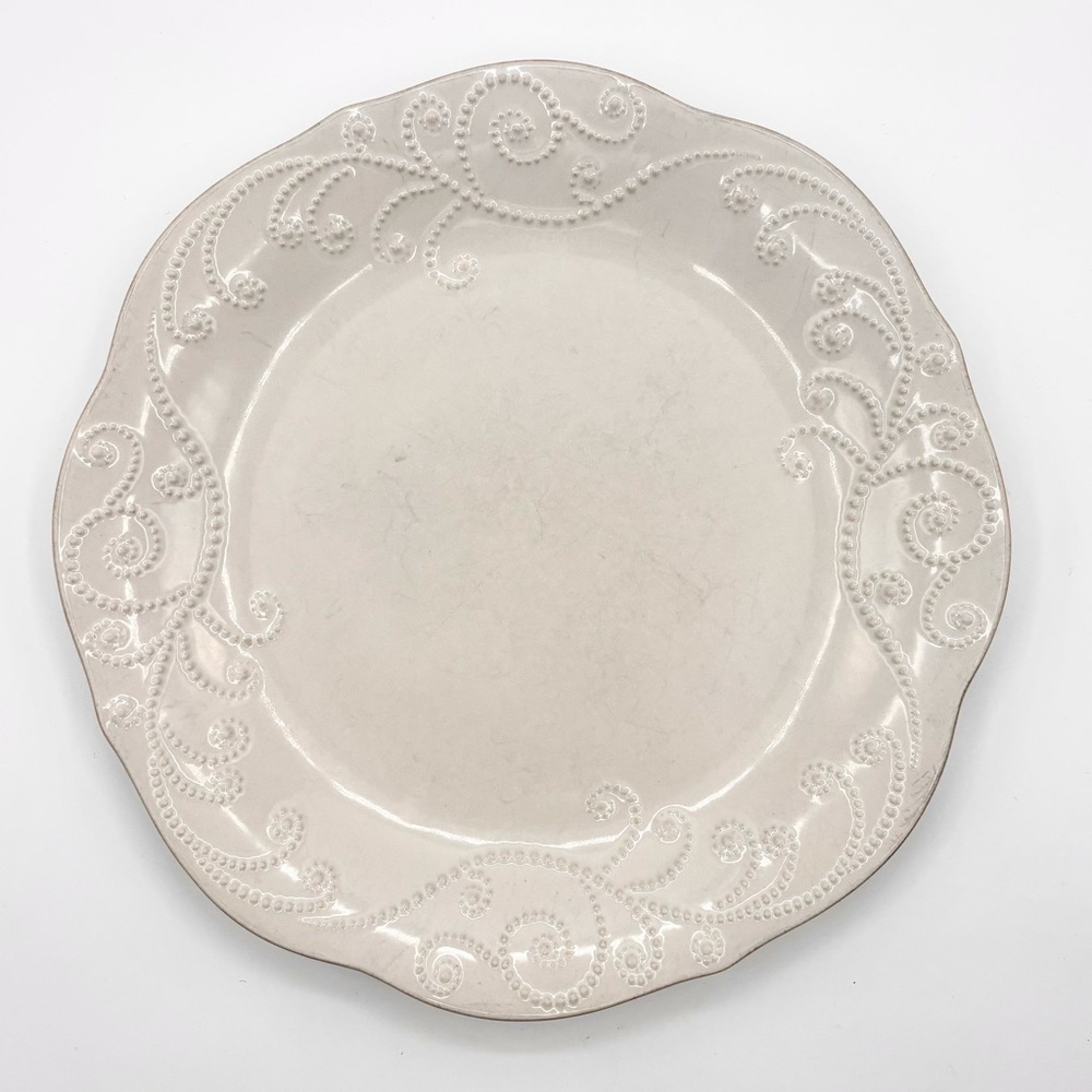 Lenox French Perle Embossed Stoneware Dinner Plate